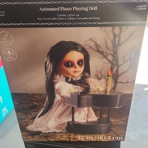Michaels Animated Piano Playing Doll - Black and White